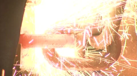 Manufacture of chains Stock Footage 1806882