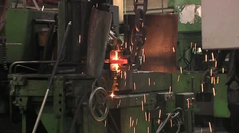 Manufacture of chains Stock Footage 1806919