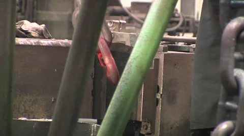 Manufacture of chains Stock Footage 1807042