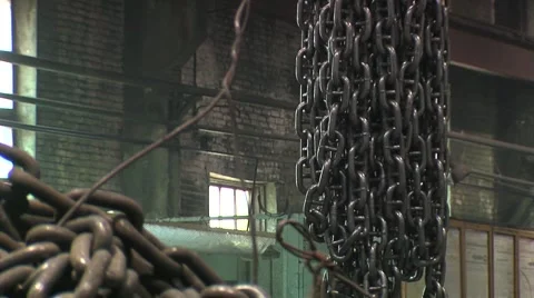 Manufacture of chains Stock Footage 1807784