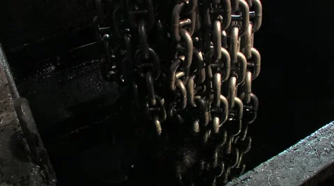 Manufacture of chains Stock Footage 1807807