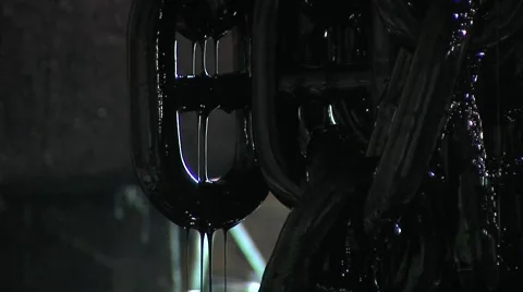 Manufacture of chains Stock Footage 1807843