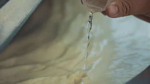Manufacture of cheese. Stock Footage 244735784