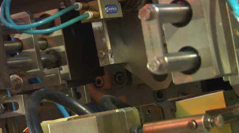 Manufacture conveyor Stock Footage 1088822