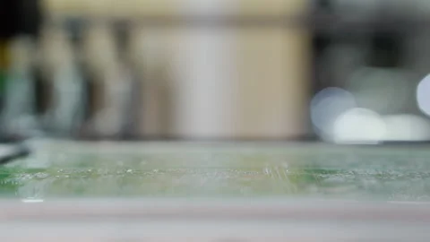 Manufacture of electrical components and microcircuits. Stock Footage 153310188