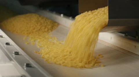 Manufacture of macaroni Stock Footage 61379091