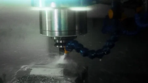 Manufacture of metal products. machine Stock Footage
