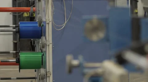 Manufacture of optical cable Stock Footage 67850379