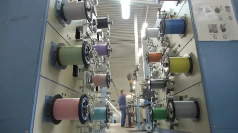 Manufacture of optical cable Stock Footage 67850396