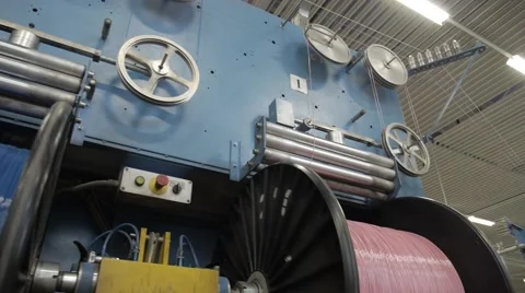 Manufacture of optical cable Stock Footage 67850400