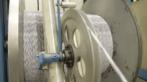 Manufacture of optical cable Stock Footage 67850408