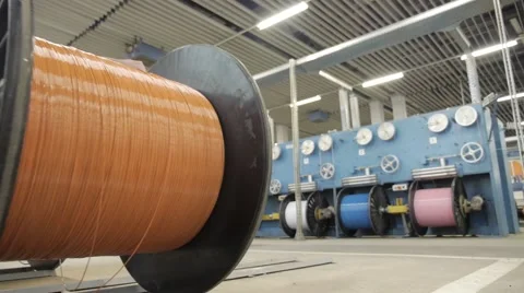 Manufacture of optical cable Stock Footage 67850409