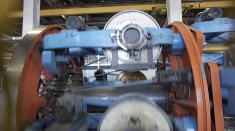 Manufacture of optical cable Stock Footage 67850416