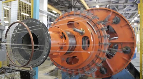 Manufacture of optical cable Stock Footage 67850419