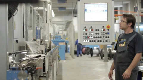 Manufacture of optical cable Stock Footage 67850425