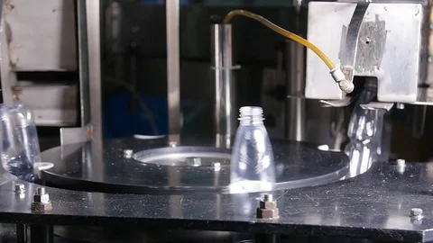 Manufacture of plastic bottles Stock Footage 79707671