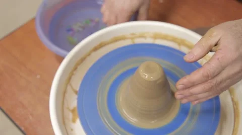 The manufacture of pottery Stock Footage 61023401