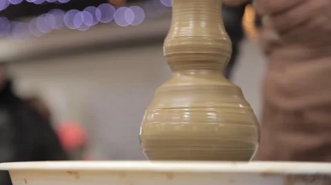 The manufacture of pottery Stock Footage 61023455