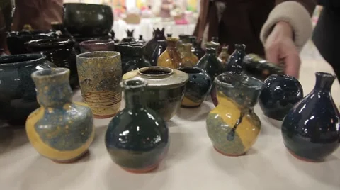 The manufacture of pottery Stock Footage 61023891
