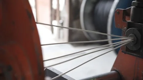 Manufacture of power cable Vídeo Stock 80845663