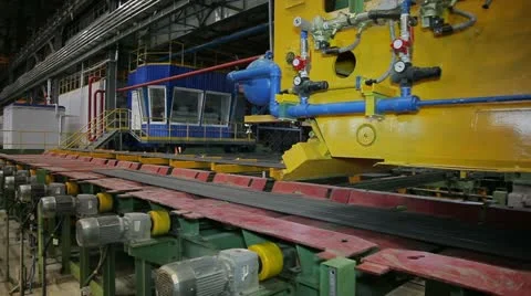 Manufacture of steel reinforcement Stock-Footage 11020053