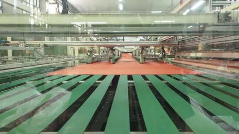 Manufactures industrial textiles - Automatic weavers 스톡 동영상 72540784