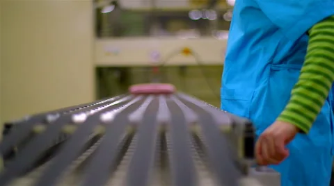 Manufactures industrial textiles - packing. Stock Footage 63397799