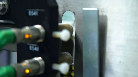 Manufacturing and packaging of tablets at a pharmaceutical plant Stock Footage