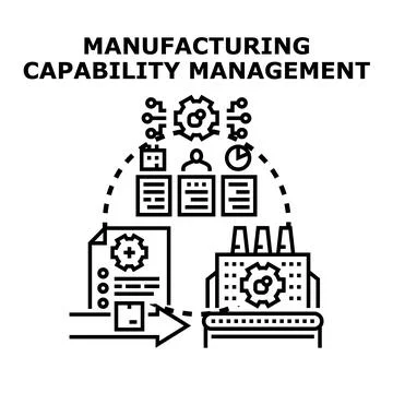 Manufacturing capability management process planning 库存插图