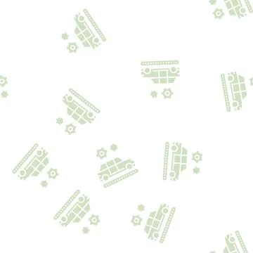 Manufacturing car glyph seamless pattern Stock Illustration