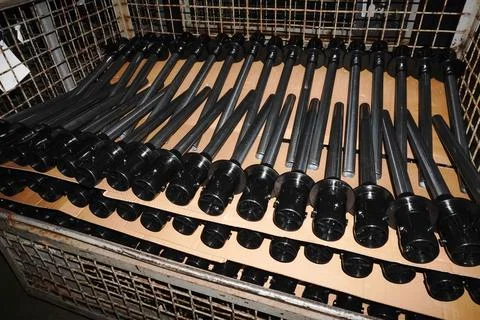 Manufacturing components in a factory Stock Photos