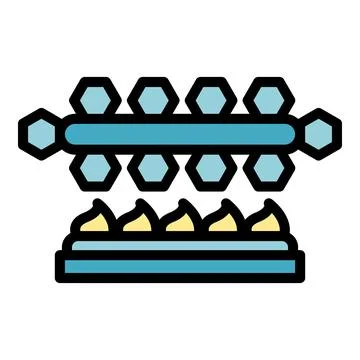 Manufacturing control icon vector flat Stock Illustration