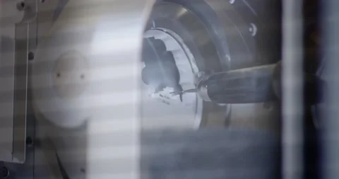 Manufacturing of dentures by computer milling. Dental laboratory. Stock Footage 163892730