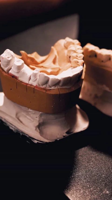 Manufacturing of dentures Stock Footage 229264662