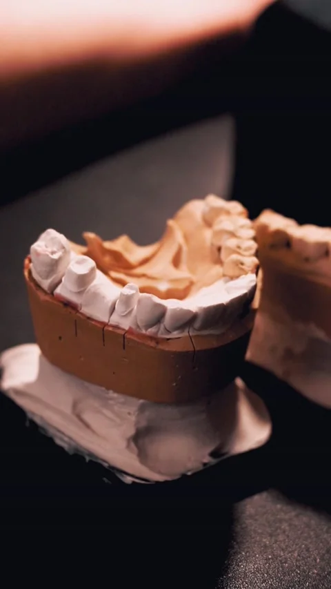 Manufacturing of dentures Stock Footage 229264680