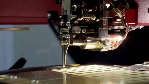 Manufacturing of electronic components in production. Stock Footage 152856357