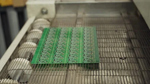 Manufacturing of electronics and microchips Stock Footage 205473513