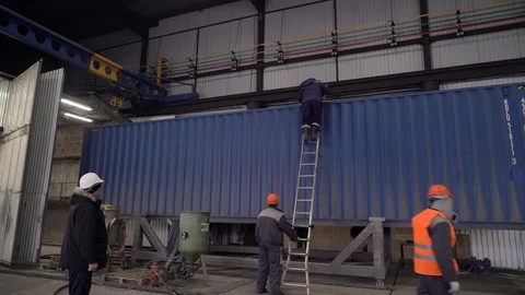 Manufacturing facility. 4K Stock Footage 104656714