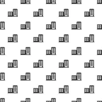 Manufacturing factory building pattern Stock Illustration