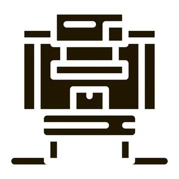 Manufacturing factory tool icon Vector Glyph Illustration Stock Illustration