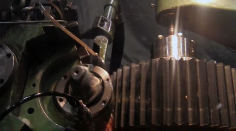 Manufacturing Gears Stock Footage 924734