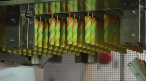 Manufacturing ice cream Video stock 62500190