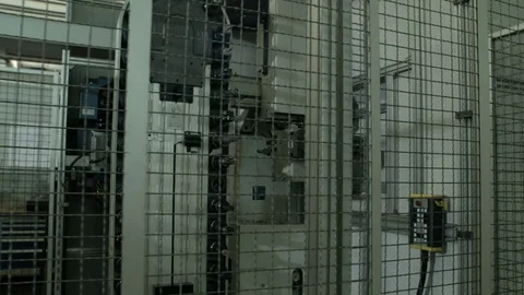 Manufacturing machine in a factory Stock Footage 71024160