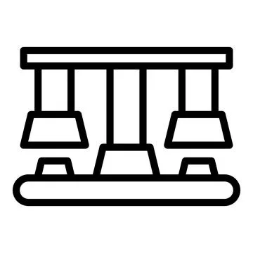 Manufacturing machine icon outline vector. Factory equipment Stock Illustration