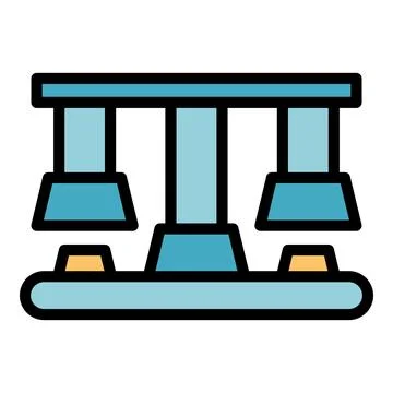 Manufacturing machine icon vector flat 스톡 일러스트