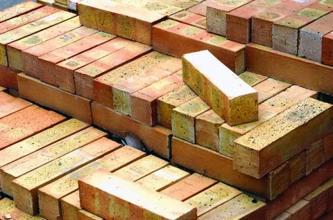 Manufacturing plant of bricks Stock Photos