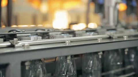 A manufacturing of plastic bottles for water Video stock 63231259