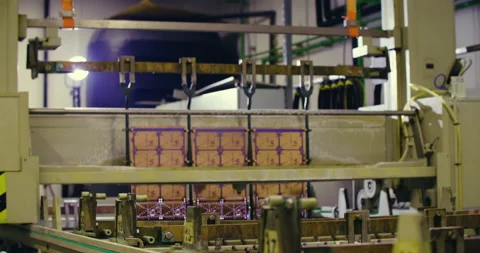 Manufacturing of printed circuit board in Electronics factory Stock Footage 136246557