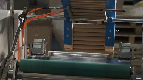 Manufacturing process, automation conveyor, rotation of machine, environmental Stock Footage 119195250
