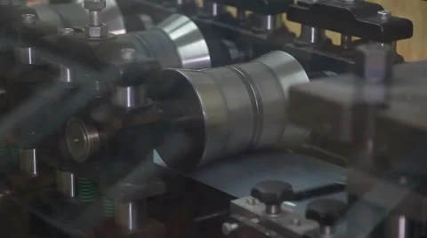 Manufacturing Process of Cold Rolled Steel Stock Footage 61243724